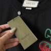 GUCCI 2025 Spring/Summer New Arrival Unisex T-Shirt with Red-Green Embroidered Logo and Print