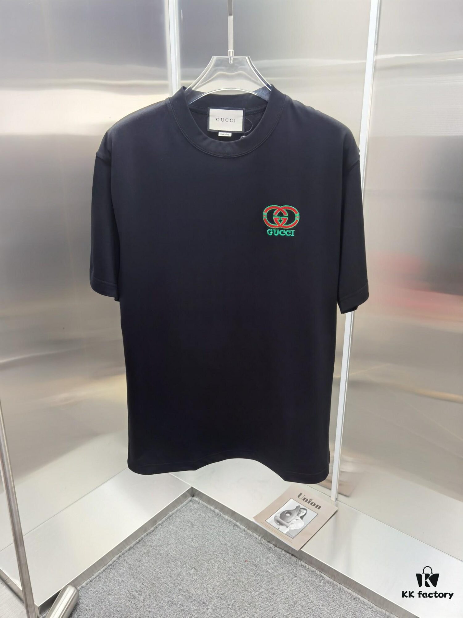 6931344b908475d562cd988d Gucci Embroidered Short Sleeve T-Shirt (Top Quality Version, Different from Common Stock)
