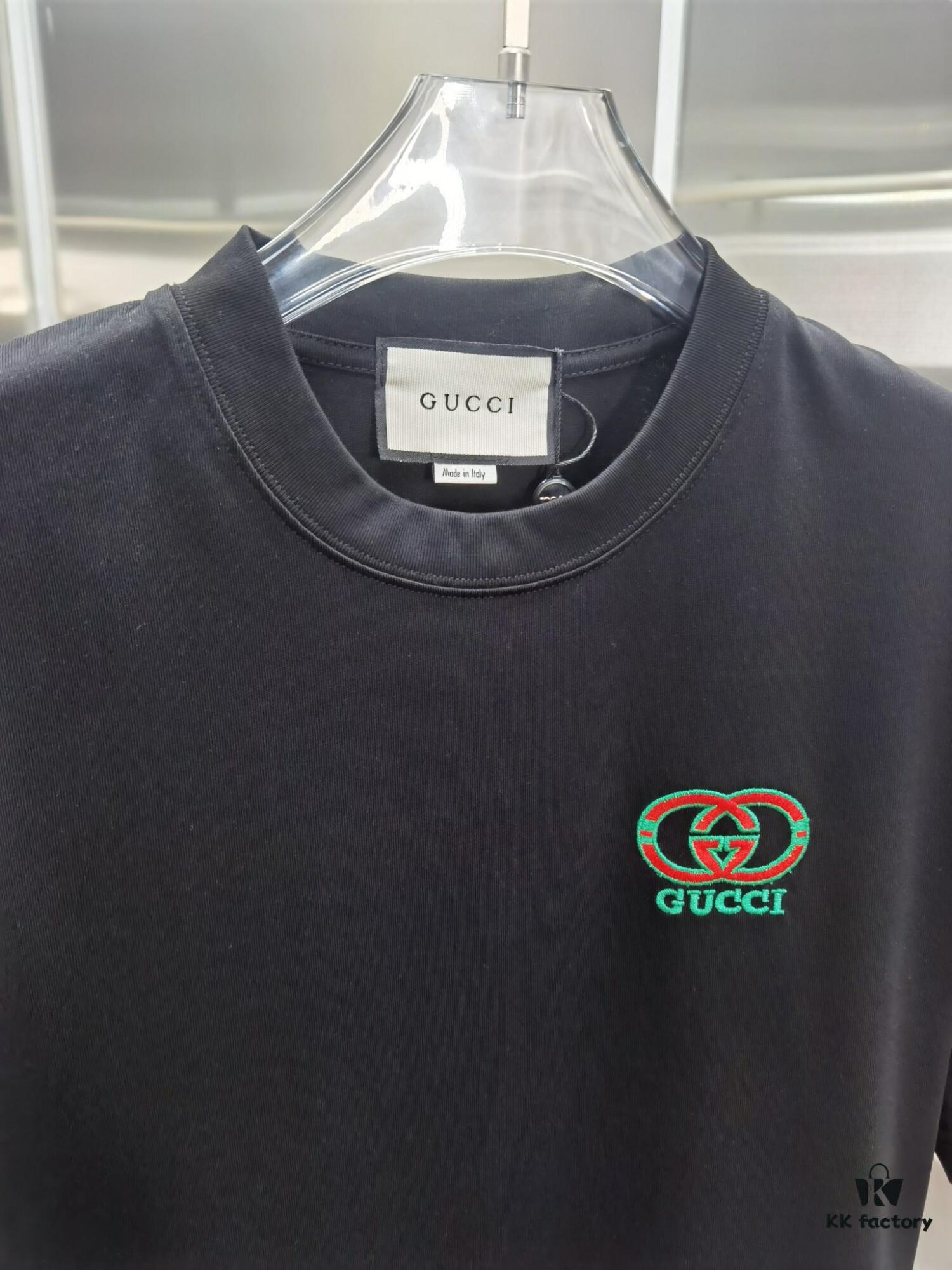 69313457908475d562cd9890 Gucci Embroidered Short Sleeve T-Shirt (Top Quality Version, Different from Common Stock)