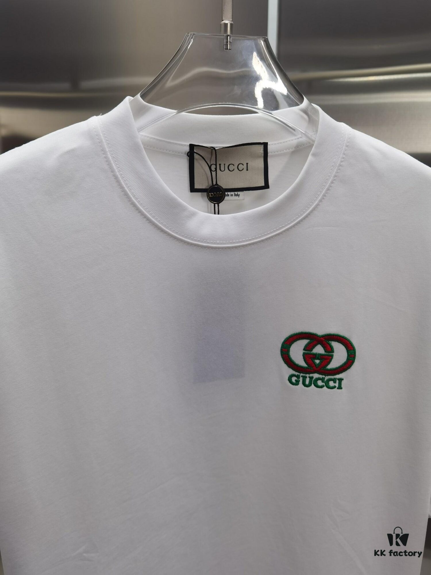 6931346d908475d562cd9896 Gucci Embroidered Short Sleeve T-Shirt (Top Quality Version, Different from Standard Stock)