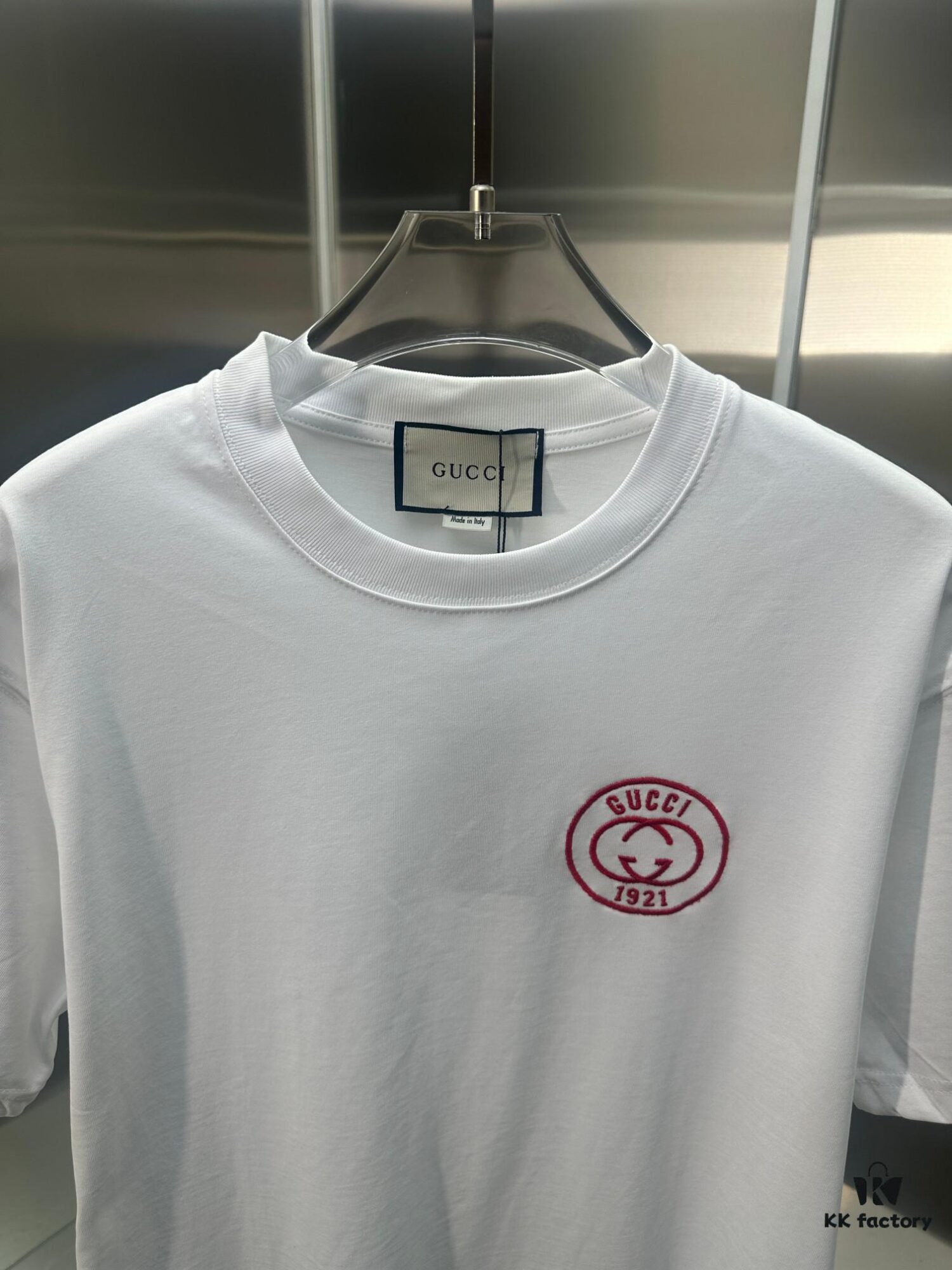 693134aa908475d562cd98a8 Gucci Embroidered Short Sleeve T-Shirt (Top Quality Version, Different from Standard Stock)