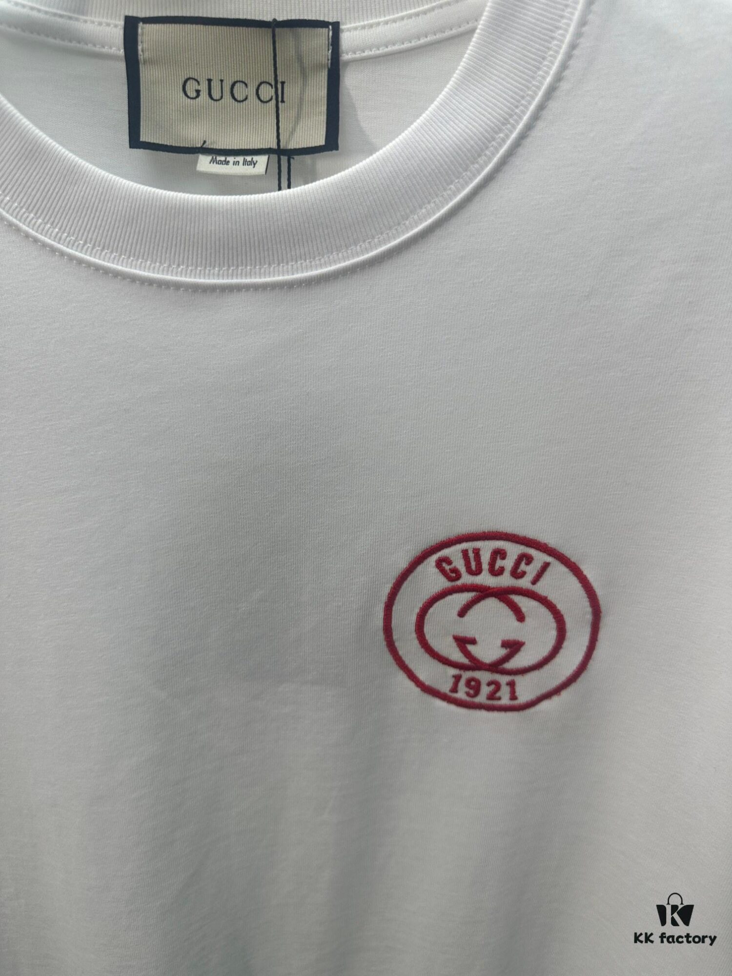 693134ad908475d562cd98a9 Gucci Embroidered Short Sleeve T-Shirt (Top Quality Version, Different from Standard Stock)