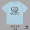 693134f0908475d562cd98bf GUCCI 25SS Master-Designed New Arrival Printed Crew Neck Short Sleeve T-Shirt, 300g