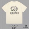 69313511908475d562cd98cb GUCCI x Artisan-Designed 25SS New Arrival Printed Round-Neck Short-Sleeve T-Shirt, 300g Heavyweight Fabric