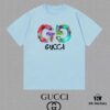 693135cd908475d562cd98fc GUCCI 25SS Master-Designed New Arrival Printed Round-Neck Short-Sleeve T-Shirt, 300g
