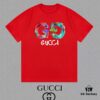 693135f0908475d562cd9903 GUCCI 25SS Master-Designed New Arrival Printed Crew Neck Short Sleeve T-Shirt 300g