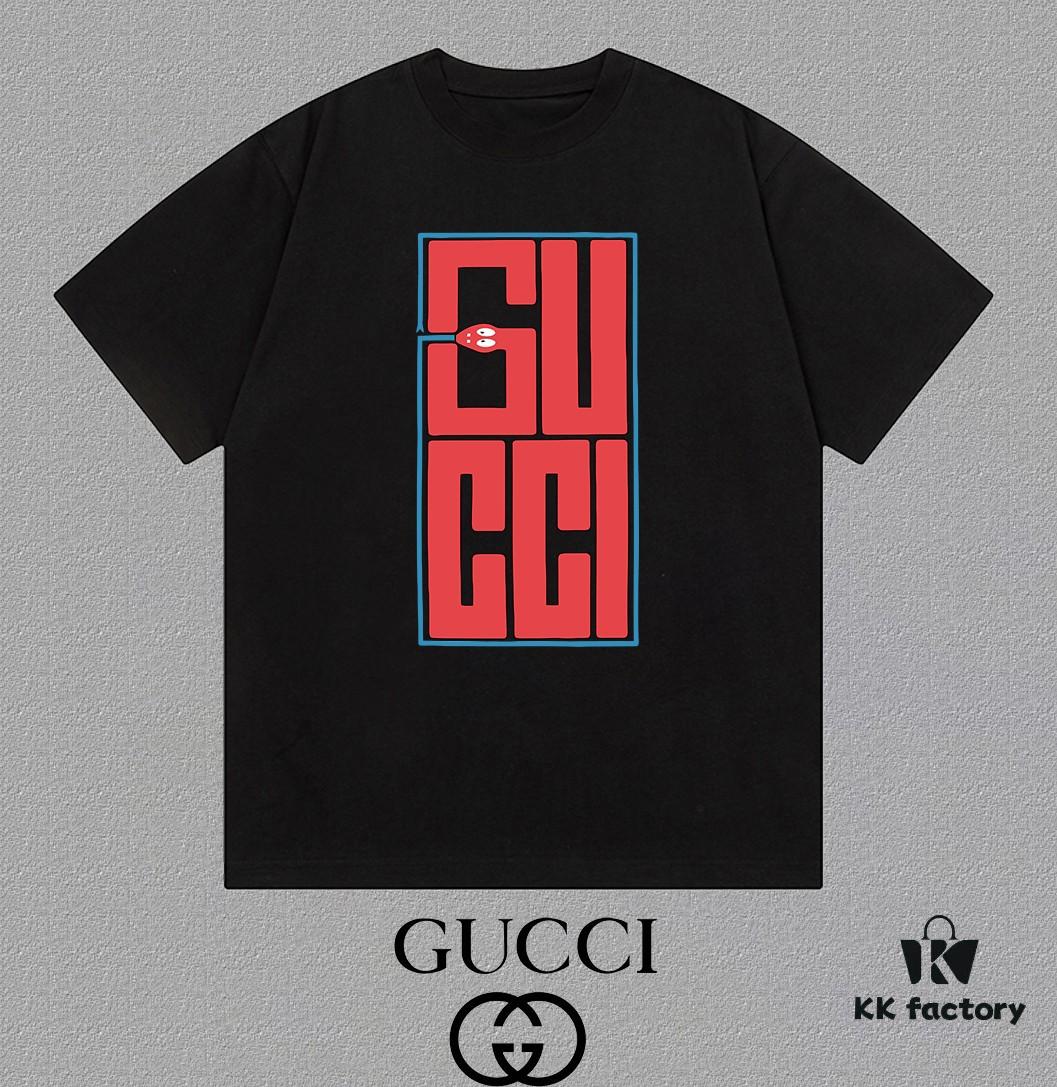 6931367d908475d562cd991e GUCCI 25SS Master-Designed Brand New Fashion Print Round-Neck Short-Sleeve T-Shirt, 300g