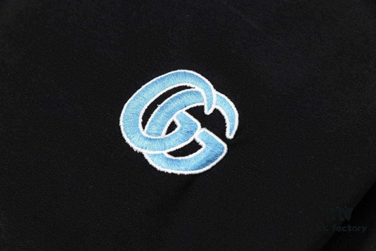 6931372c908475d562cd994c Gucci Embroidered Short Sleeve T-Shirt (Top Quality Version, Different from Standard Stock) Unisex 100% Cotton Heavyweight Dual-Yarn Tee