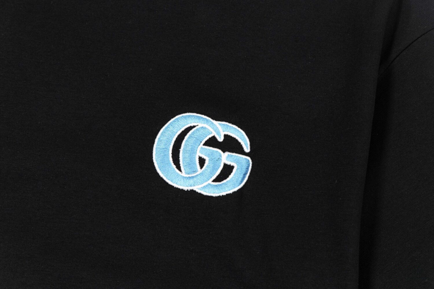 69313737908475d562cd994e Gucci Embroidered Short Sleeve T-Shirt (Top Quality Version, Different from Standard Stock) Unisex 100% Cotton Heavyweight Dual-Yarn Tee