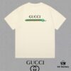 69313766908475d562cd995e GUCCI 25SS Master-Designed New Arrival Printed Round-Neck Short-Sleeve T-Shirt 300g