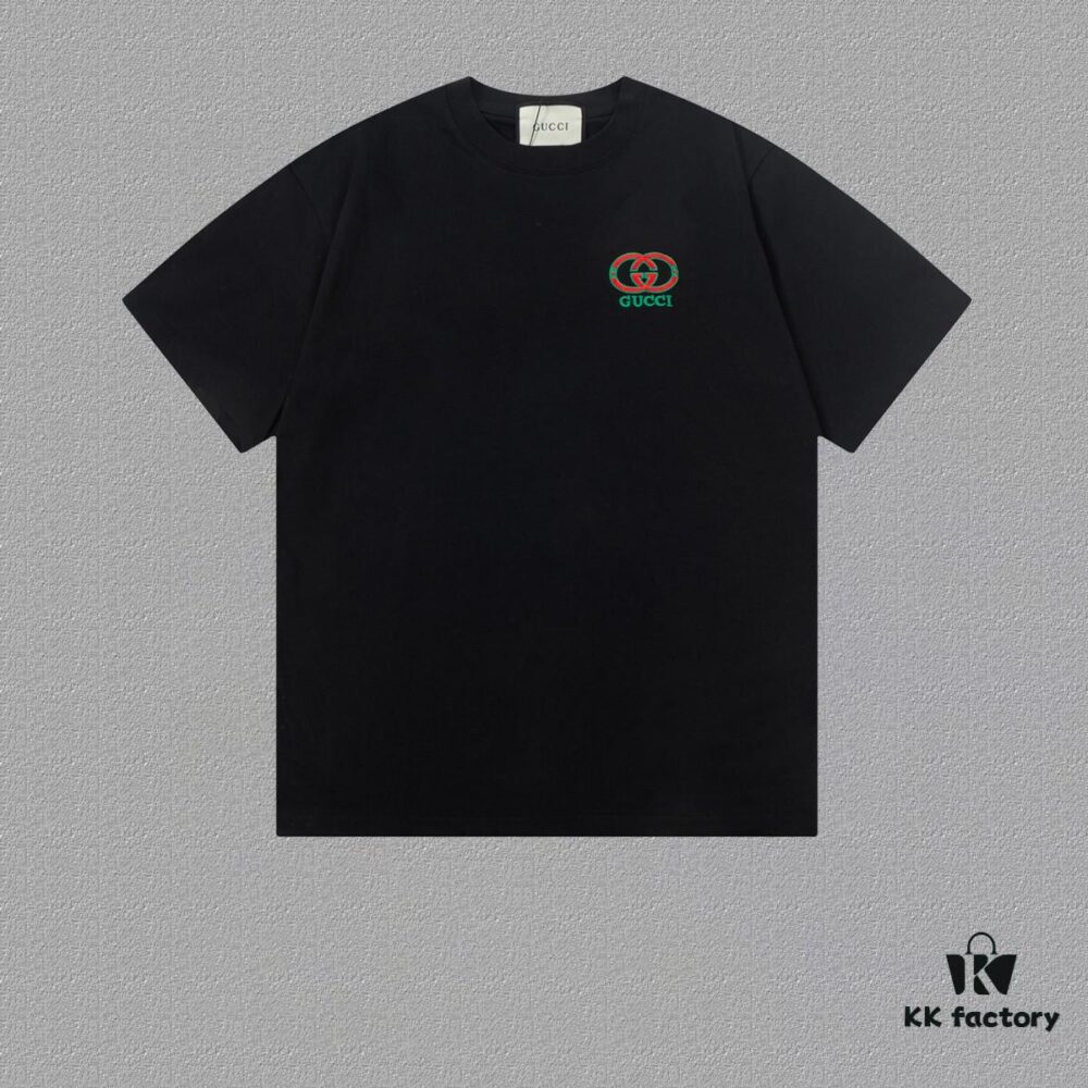 693137cb908475d562cd997f Gucci Embroidered Short Sleeve T-Shirt (High-End Version, Distinct from Standard Stock)