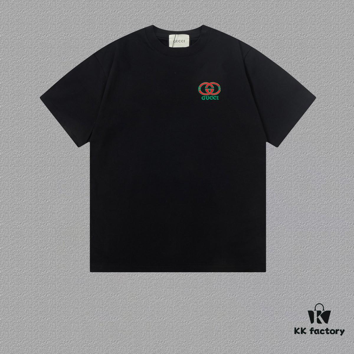 693137cb908475d562cd997f Gucci Embroidered Short Sleeve T-Shirt (High-End Version, Distinct from Standard Stock)