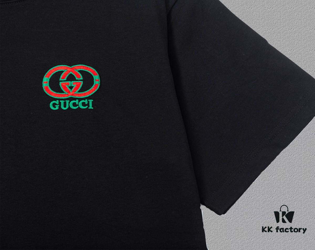693137ce908475d562cd9980 Gucci Embroidered Short Sleeve T-Shirt (High-End Version, Distinct from Standard Stock)