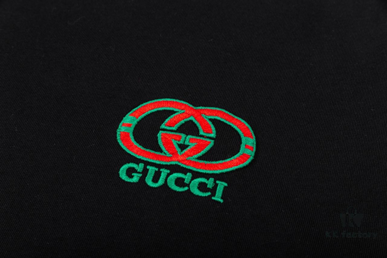 693137ce908475d562cd9981 Gucci Embroidered Short Sleeve T-Shirt (High-End Version, Distinct from Standard Stock)