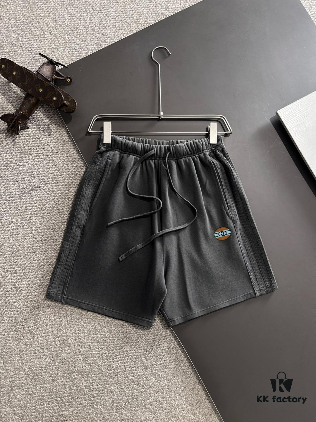 693139cd908475d562cd9a10 High-End GUCCI 2025 Spring/Summer New Arrival Elastic Waist Casual Plain Loose Shorts