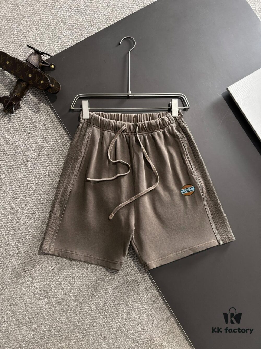 GUCCI 2025 Spring/Summer New Arrival Elastic Waist Casual Solid Loose Shorts