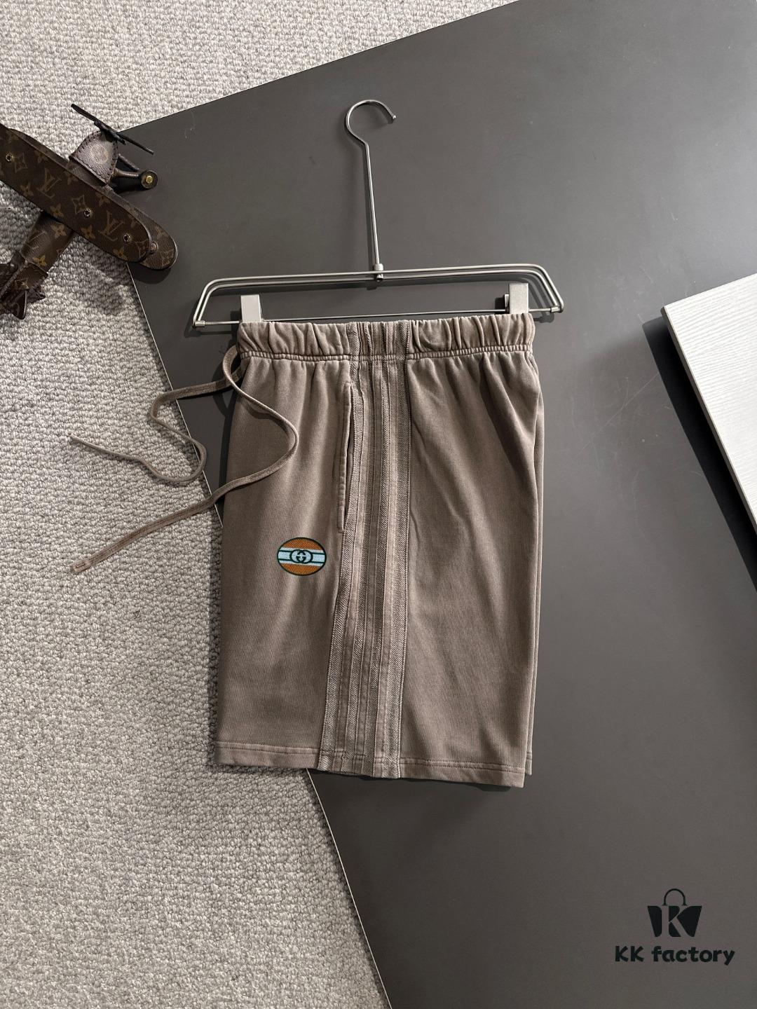 693139f5908475d562cd9a21 GUCCI 2025 Spring/Summer New Arrival Elastic Waist Casual Solid Loose Shorts