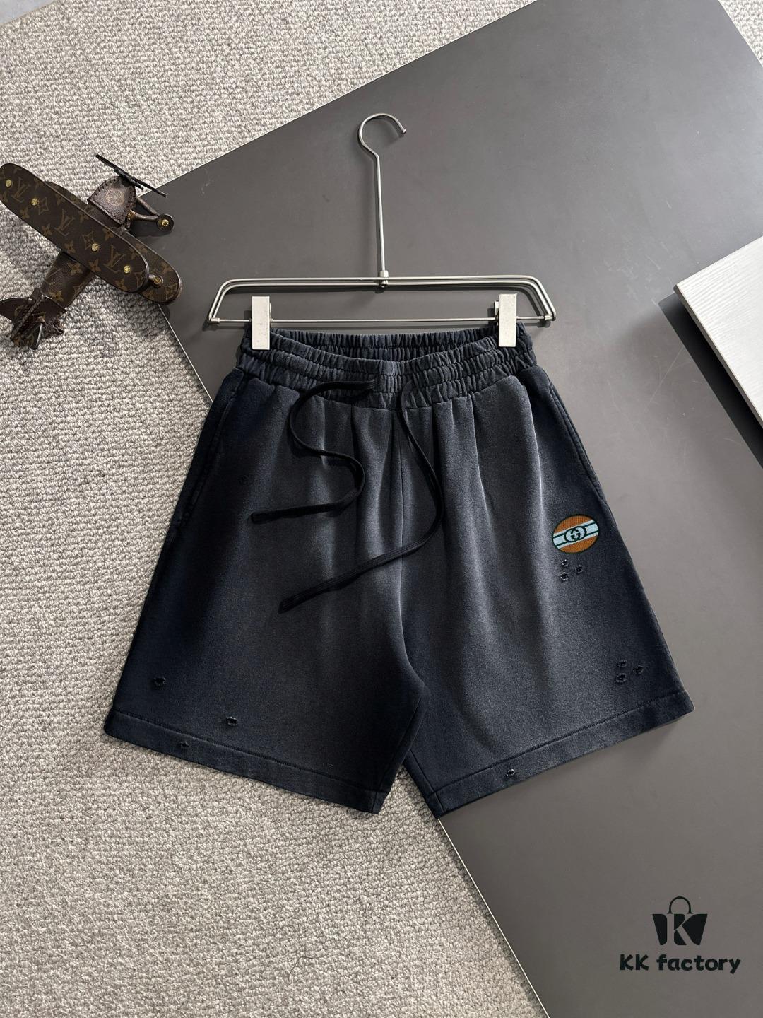 693139ff908475d562cd9a25 GUCCI 2025 Spring/Summer New Arrival Elastic Waist Casual Solid Loose Shorts