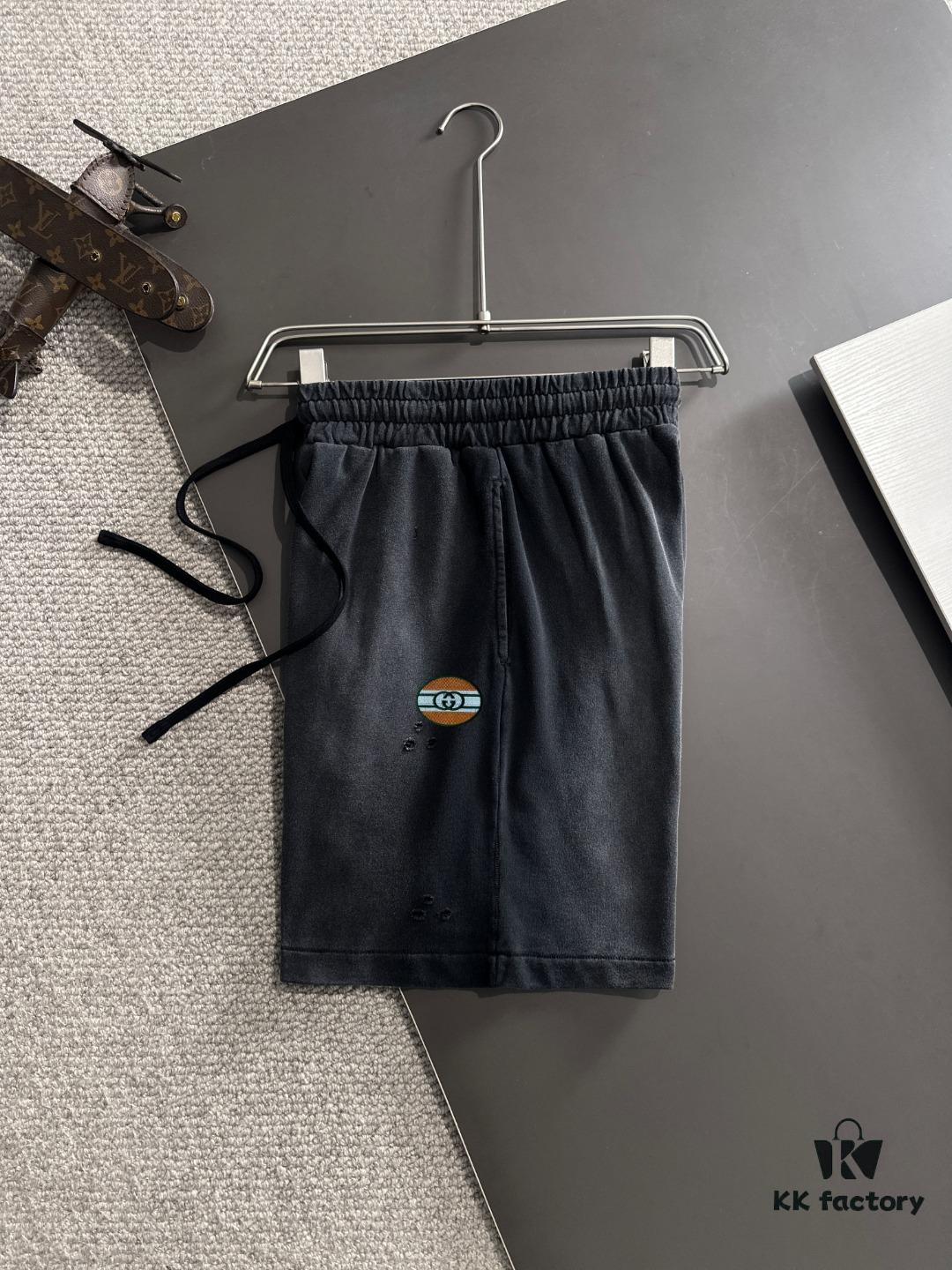 69313a0d908475d562cd9a2a GUCCI 2025 Spring/Summer New Arrival Elastic Waist Casual Solid Loose Shorts