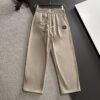 69313a14908475d562cd9a2e GUCCI 2025 Spring/Summer New Elastic Waist Casual Pants, Lightweight Custom Counter Fabric, Breathable and Comfortable, Exquisite Details, Brand Design Concept, High-Quality Craftsmanship, Soft and Smooth Texture, Leisure Cut with Excellent Fit