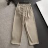 69313a27908475d562cd9a36 GUCCI 2025 Spring/Summer New Elastic Waist Casual Pants, Lightweight Custom Counter Fabric, Breathable and Comfortable, Exquisite Details, Brand Design Concept, High-Quality Craftsmanship, Soft and Smooth Texture, Leisure Cut with Excellent Fit