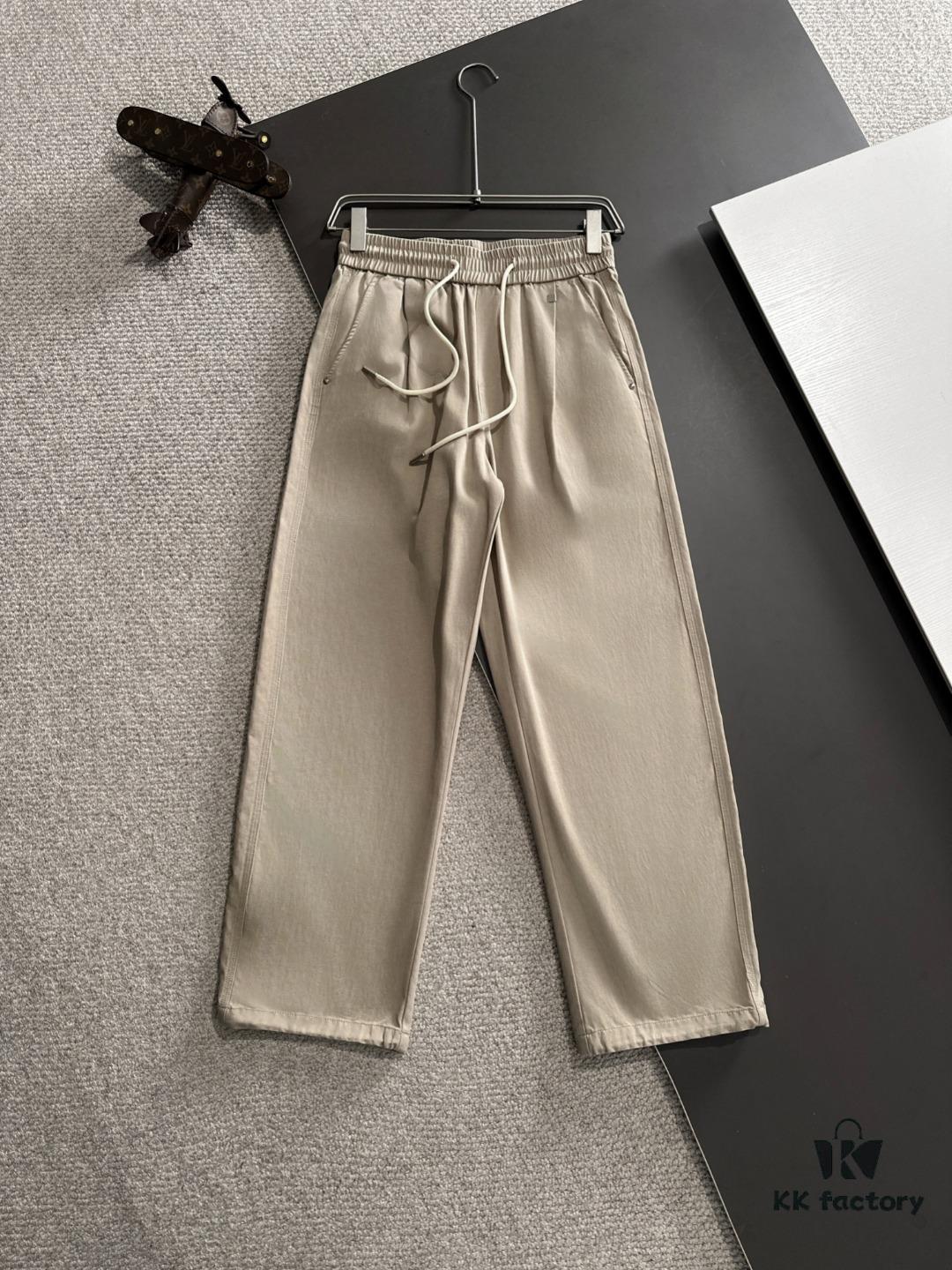 69313a27908475d562cd9a36 GUCCI 2025 Spring/Summer New Elastic Waist Casual Pants, Lightweight Custom Counter Fabric, Breathable and Comfortable, Exquisite Details, Brand Design Concept, High-Quality Craftsmanship, Soft and Smooth Texture, Leisure Cut with Excellent Fit