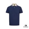 69313aa4908475d562cd9a56 Gucci 24SS Polo Shirt with Striped Collar and Embroidered Double G Logo