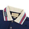 69313aaf908475d562cd9a5a Gucci 24SS Polo Shirt with Striped Collar and Embroidered Double G Logo