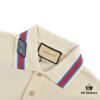 69313b11908475d562cd9a6e Gucci 24SS Polo Short Sleeve with Striped Collar and Embroidered Double G