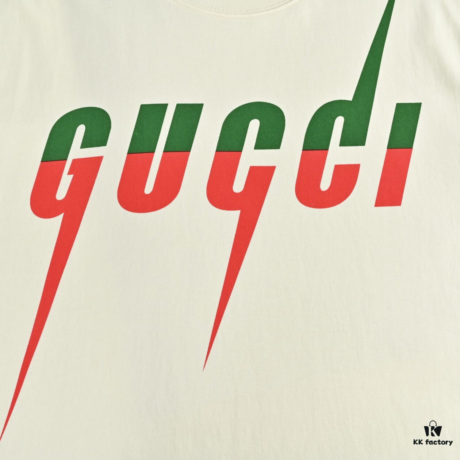 Gucci 19SS Lightning Logo Printed Short Sleeve T-Shirt