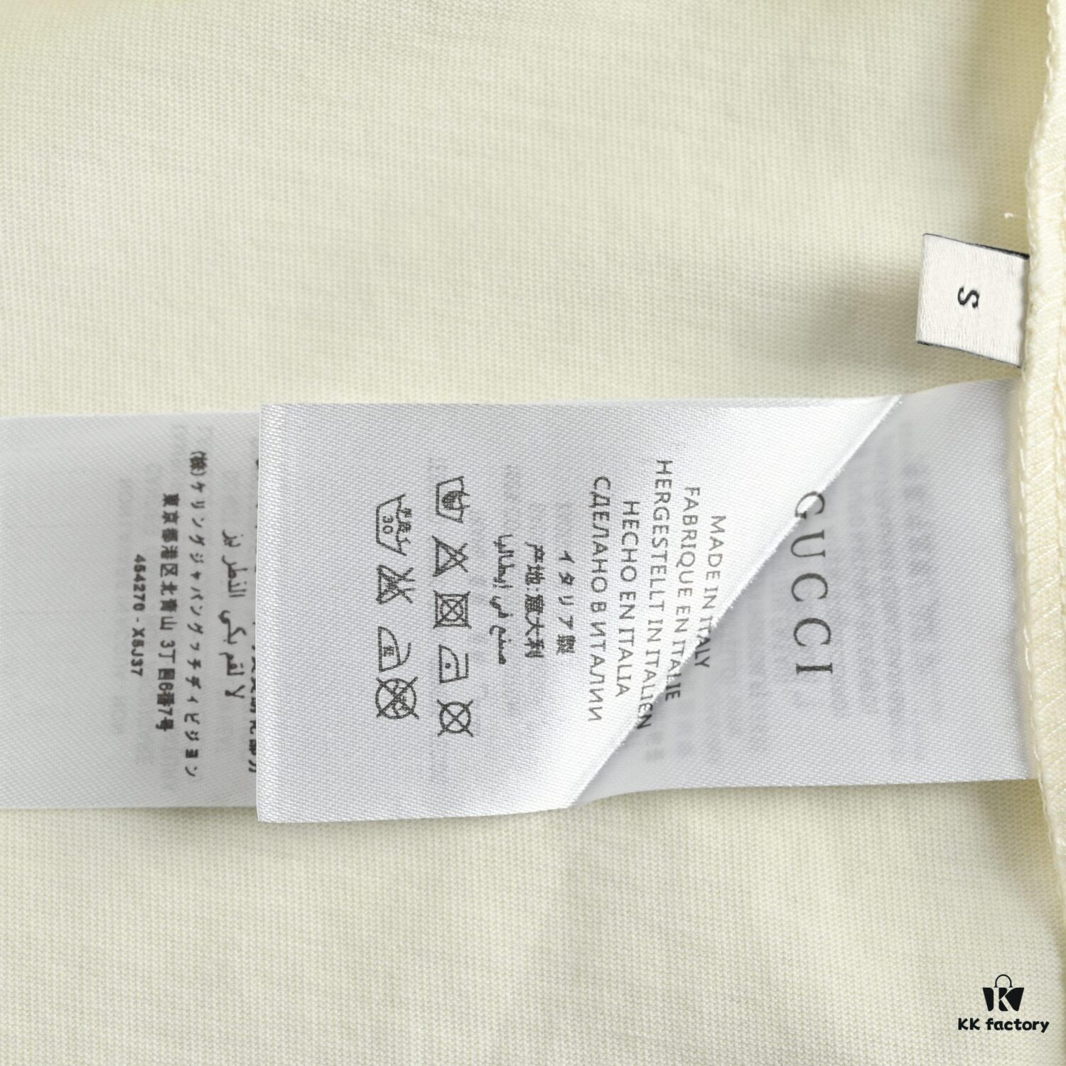 Gucci 19SS Lightning Logo Printed Short Sleeve T-Shirt