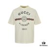 69313ba8908475d562cd9aa4 Gucci 22SS Braided Logo Letter Print Short Sleeve T-Shirt