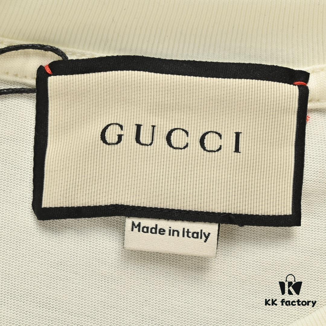 69313baf908475d562cd9aa7 Gucci 22SS Braided Logo Letter Print Short Sleeve T-Shirt