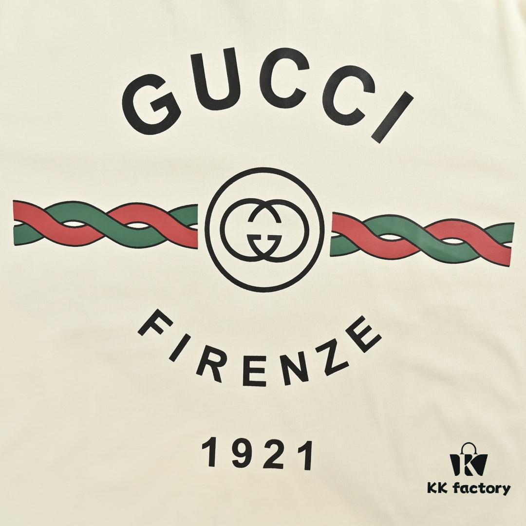 69313bb1908475d562cd9aa8 Gucci 22SS Braided Logo Letter Print Short Sleeve T-Shirt
