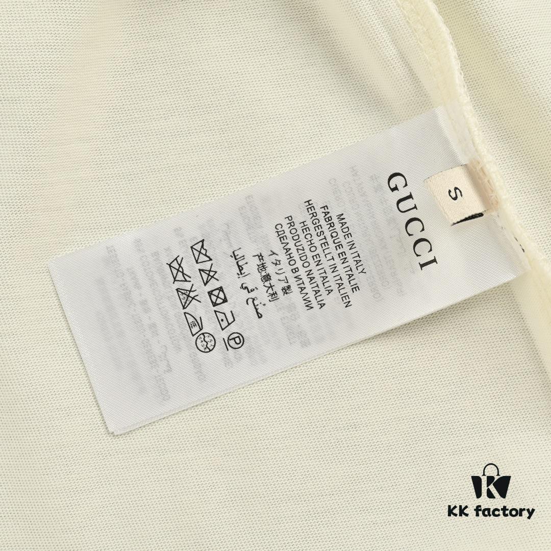 69313bb6908475d562cd9aa9 Gucci 22SS Braided Logo Letter Print Short Sleeve T-Shirt