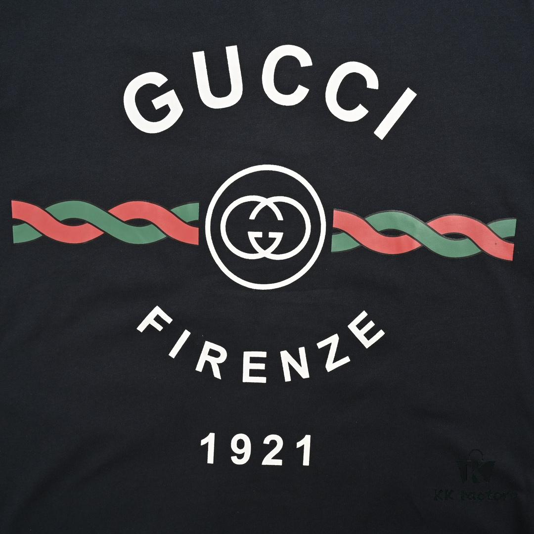 69313bdd908475d562cd9aba Gucci 22SS Braided Logo Letter Print Short-Sleeve T-Shirt