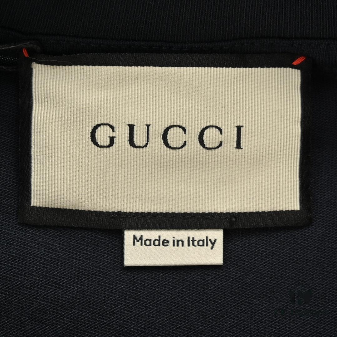69313bde908475d562cd9abb Gucci 22SS Braided Logo Letter Print Short-Sleeve T-Shirt
