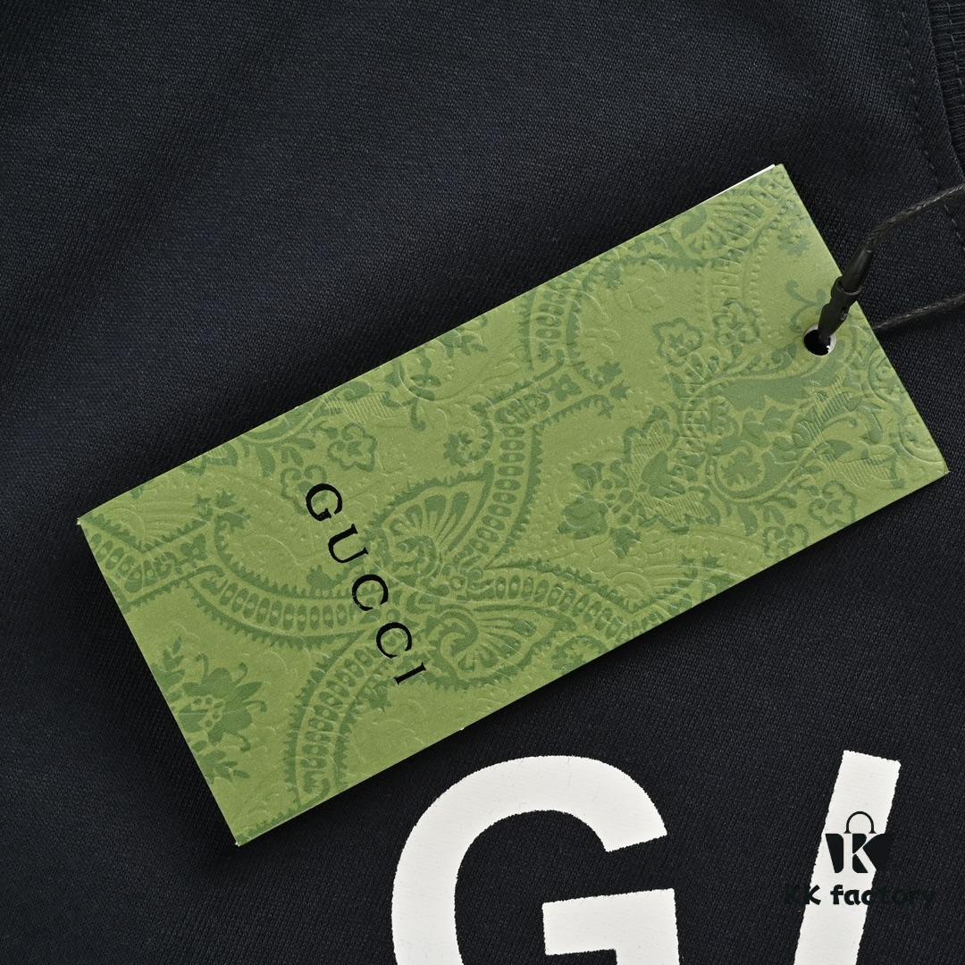 69313bdf908475d562cd9abc Gucci 22SS Braided Logo Letter Print Short-Sleeve T-Shirt