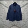 69313c6f908475d562cd9aed G Collection 25SS New Loose-Fit Shirt Made from GG Vichy Cotton-Wool Blend Jacquard Fabric with Mother-of-Pearl Buttons for a Refined and Elegant Style