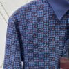 69313c7a908475d562cd9af1 G Collection 25SS New Loose-Fit Shirt Made from GG Vichy Cotton-Wool Blend Jacquard Fabric with Mother-of-Pearl Buttons for a Refined and Elegant Style
