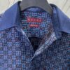 69313c81908475d562cd9af4 G Collection 25SS New Loose-Fit Shirt Made from GG Vichy Cotton-Wool Blend Jacquard Fabric with Mother-of-Pearl Buttons for a Refined and Elegant Style