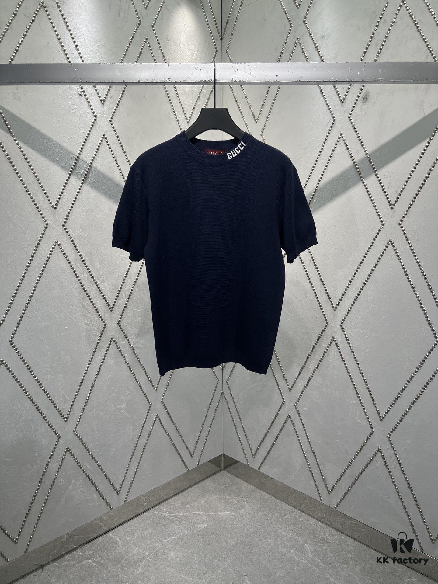 69313c88908475d562cd9af7 Gucci 25SS New Arrival Knitwear Crafted from Ribbed Silk-Cotton Blend Knit Fabric, Enhanced with Gucci Intarsia for Added Charm