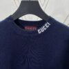 69313c8e908475d562cd9af9 Gucci 25SS New Arrival Knitwear Crafted from Ribbed Silk-Cotton Blend Knit Fabric, Enhanced with Gucci Intarsia for Added Charm