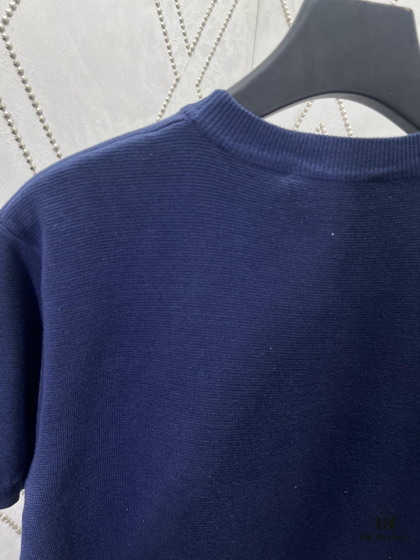 69313c97908475d562cd9afd Gucci 25SS New Arrival Knitwear Crafted from Ribbed Silk-Cotton Blend Knit Fabric, Enhanced with Gucci Intarsia for Added Charm