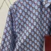 69313cac908475d562cd9b04 Gucci 25SS New Arrival Cotton Shirt in Light Blue and Ancho Red with GG Shadow Print