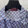 69313cb3908475d562cd9b06 Gucci 25SS New Arrival Cotton Shirt in Light Blue and Ancho Red with GG Shadow Print
