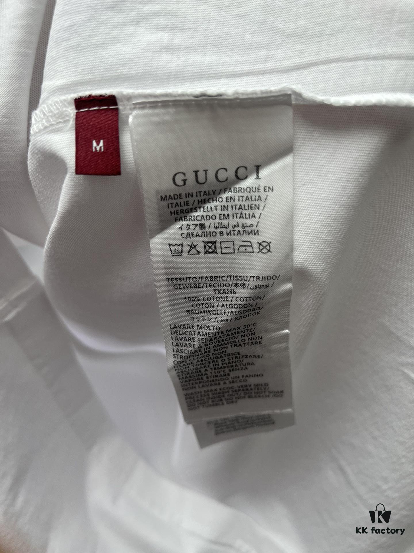 69313d1f908475d562cd9b25 Gucci 25SS New Arrival Oversized Knit Cotton T-Shirt with Gucci Embroidery