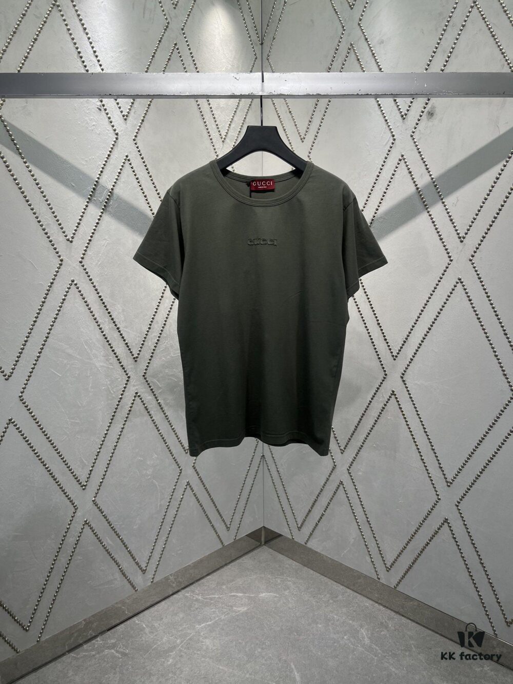 69313d20908475d562cd9b26 Gucci 25SS New Arrival Oversized Knit Cotton T-Shirt with Gucci Embroidery