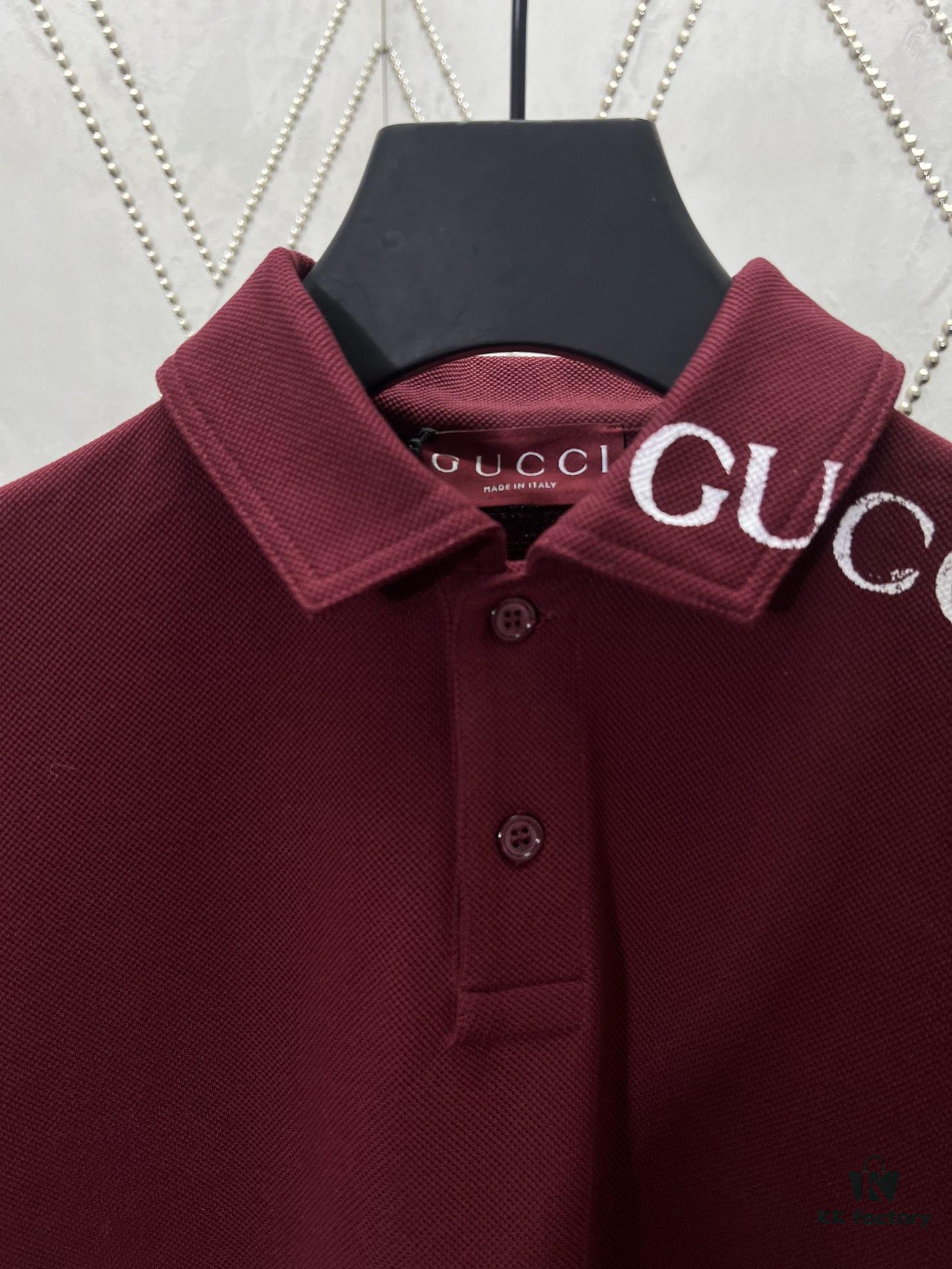 69313d4a908475d562cd9b32 Gucci 2025 Spring Collection Presents Classic Style Pieces, Featuring a Polo Shirt Crafted from Elastic Piqué Cotton with a Refined Gucci Print