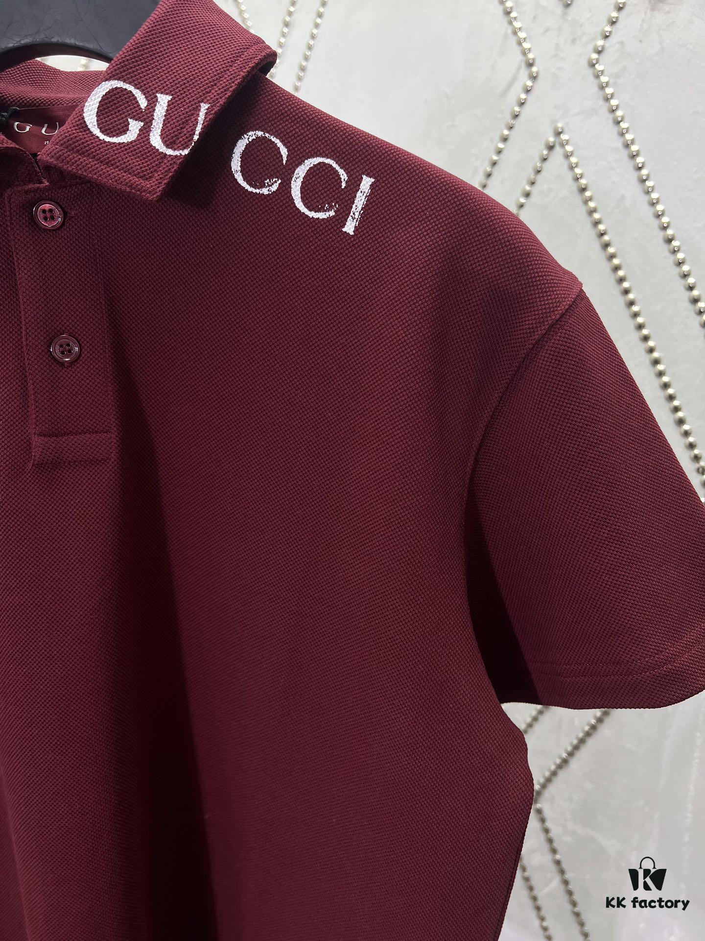 69313d4e908475d562cd9b33 Gucci 2025 Spring Collection Presents Classic Style Pieces, Featuring a Polo Shirt Crafted from Elastic Piqué Cotton with a Refined Gucci Print